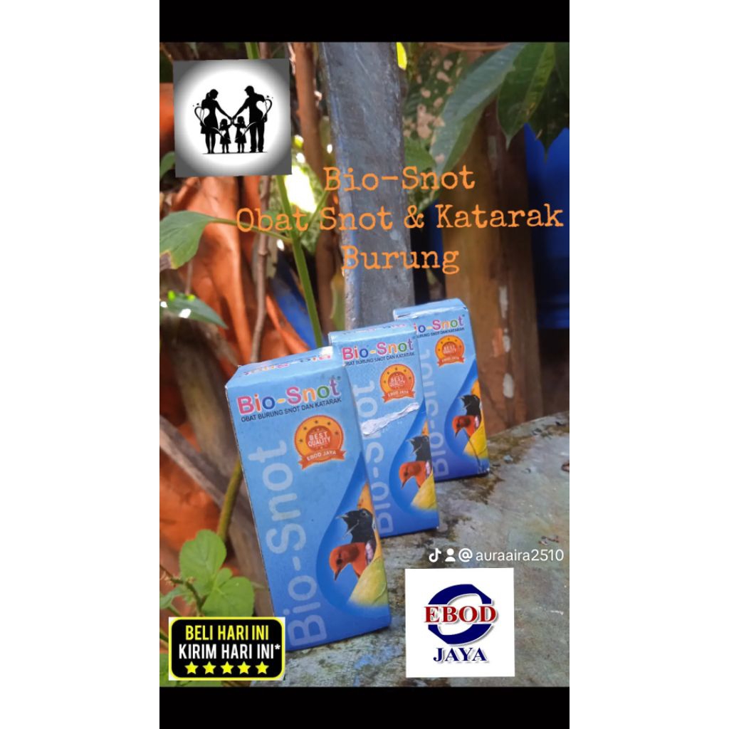 EBOD BIO SNOT OBAT BURUNG SNOT KATARAK BERLENDIR BENGKAK OBAT SNOT