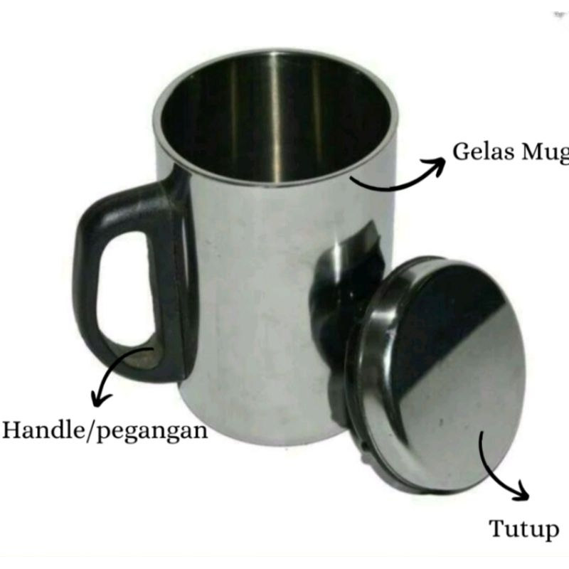 TERMOS MUG STAINLESS THERMOS CANGKIR GELAS MINUM AIR PANAS DAN DINGIN