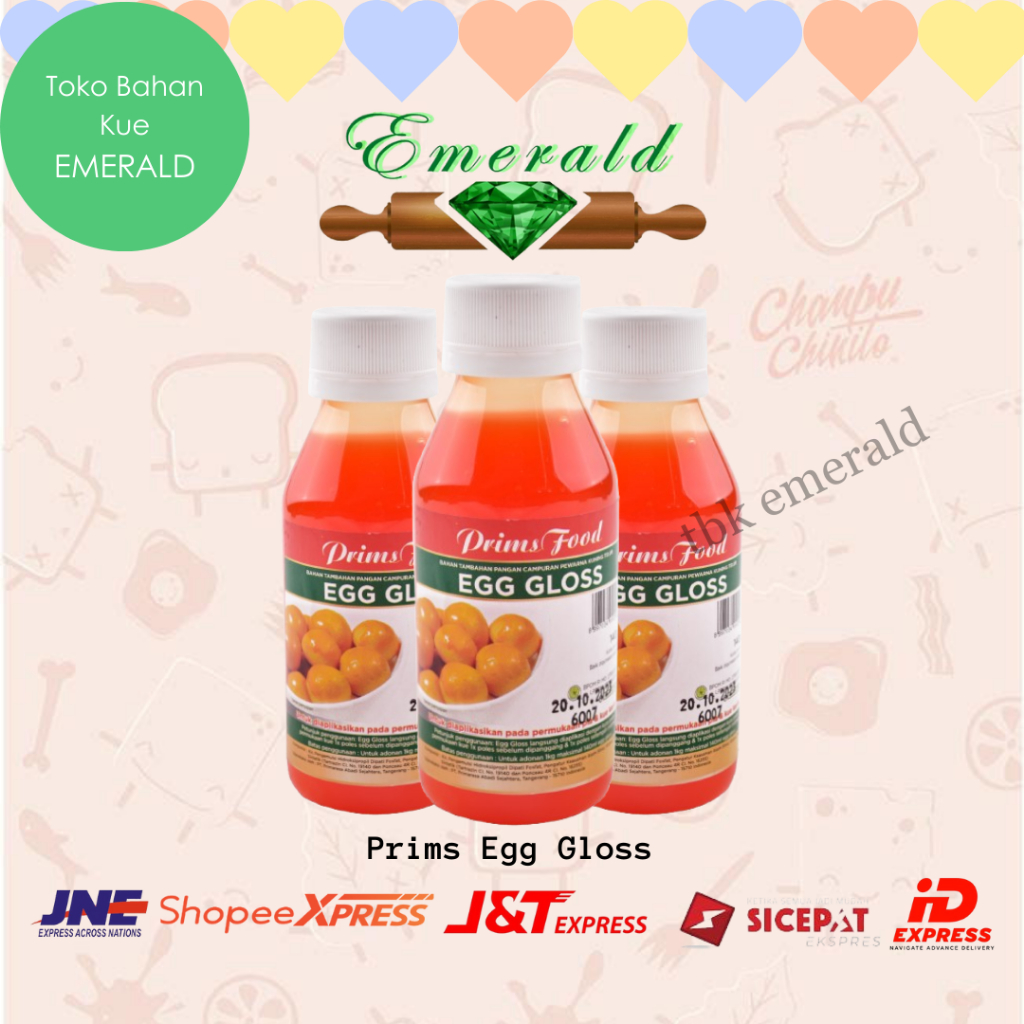 Prims Egg Gloss / Olesan Pengkilap Nastar 140 Ml