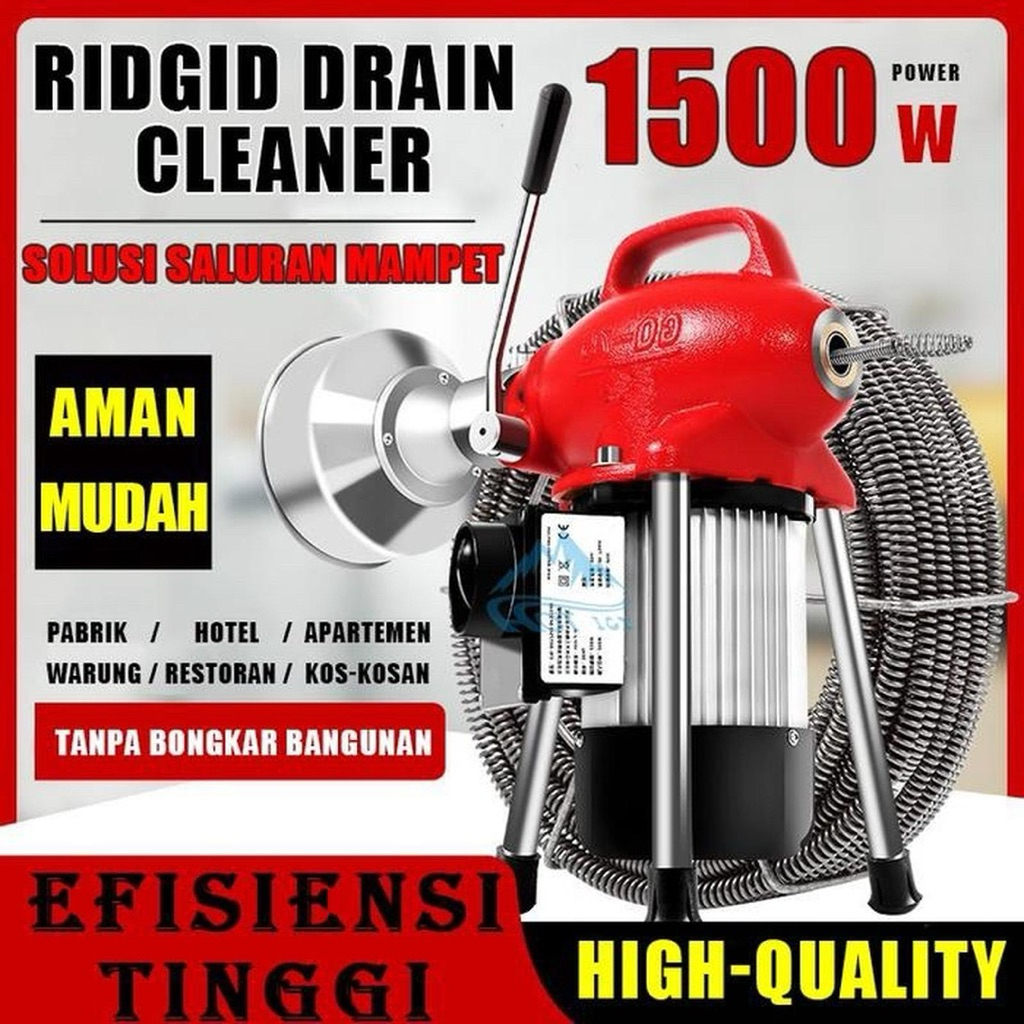 Solusi Saluran Mampet Mesin Bor Ridgid Drain Cleaner Pembersih - Mesin Bor-2031