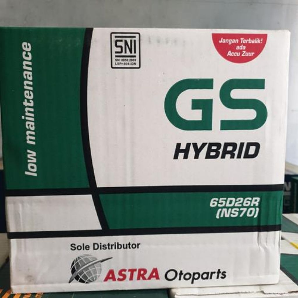 GS ASTRA 65D26R / NS70 12V-65 AH.