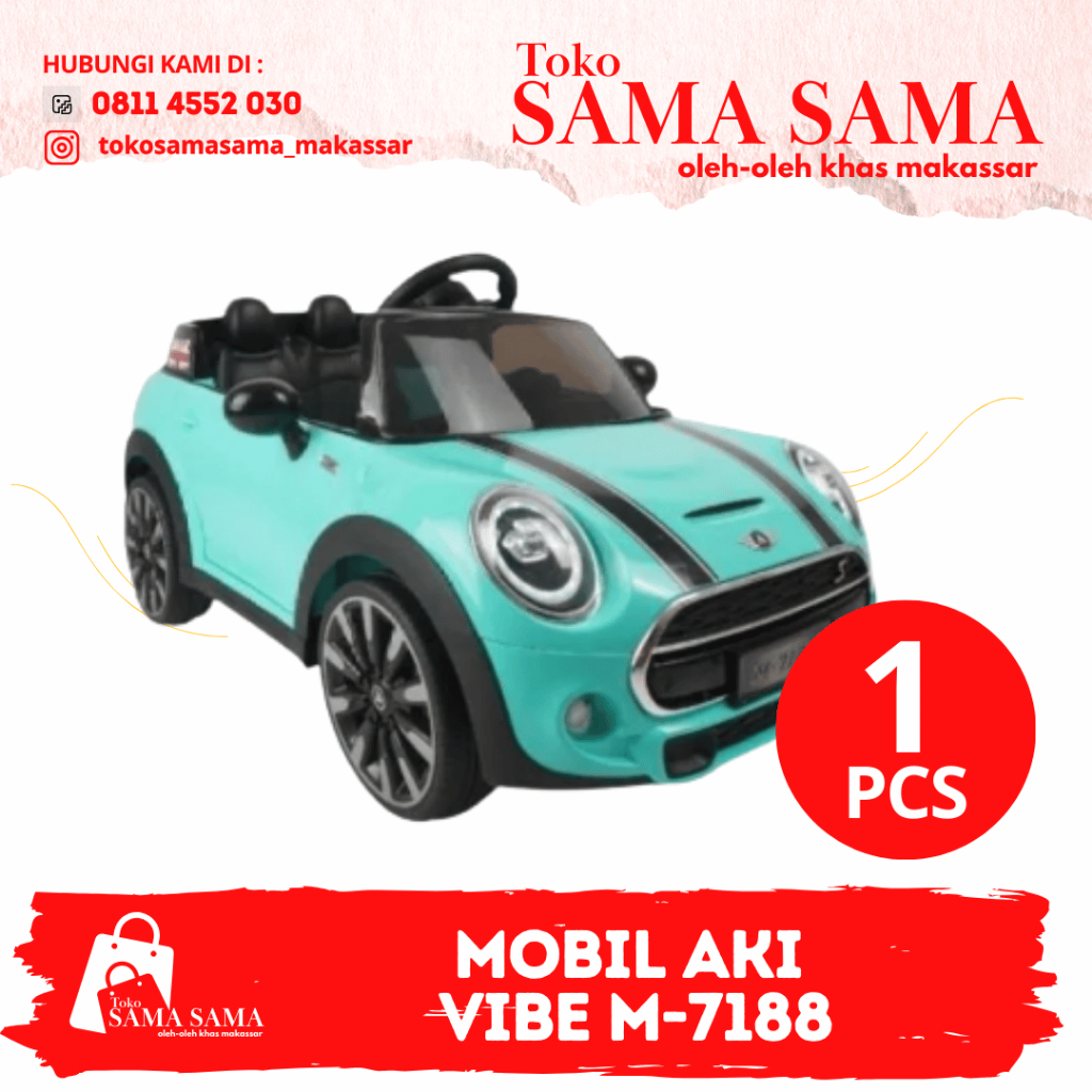 Nadio’s SEWA - Mobil Aki Mini Cooper / Mobil Mini Cooper / M7188 PMB Accu Car RC Cooper Morris M-718