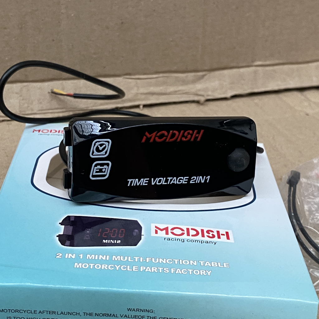 Voltmeter 2in1 Waterproof Merah