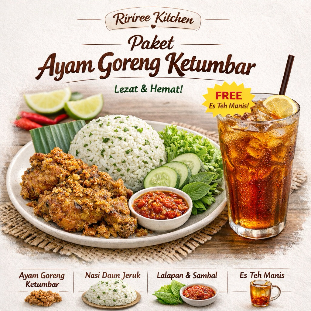 PAKET NASI KOTAK | AYAM GORENG KETUMBAR