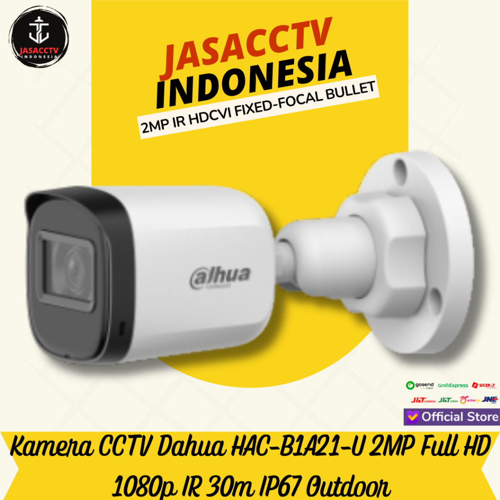 Dahua DH-HAC-B1A21-U Kamera CCTV Bullet 2MP Full HD 1080p IR 30m IP67