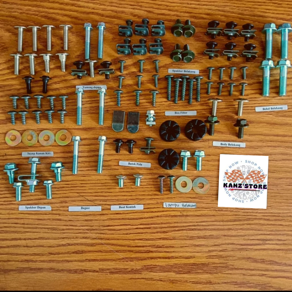 Baut Supra Fit New / Baut Body Motor Supra Fit New Fullset