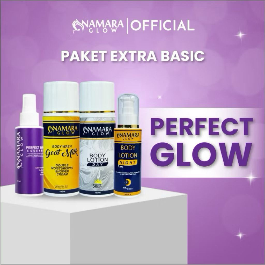 Namara glow extra basic 4in1 paket lotion plus body essence