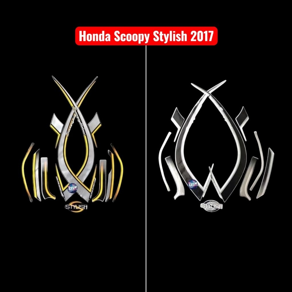 Striping Sticker Honda Scoopy Stylish 2017