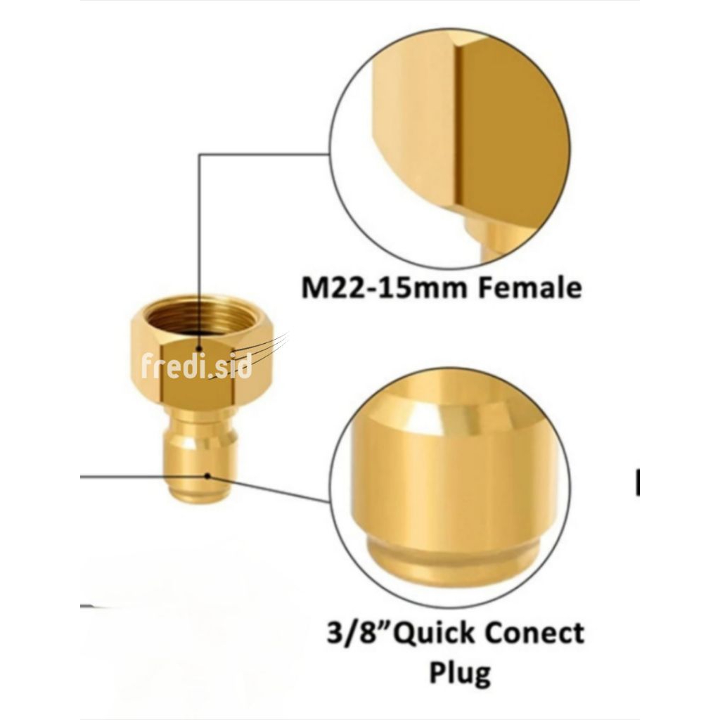 Quick Release Jet Cleaner (3/8" male, M22 female thread)