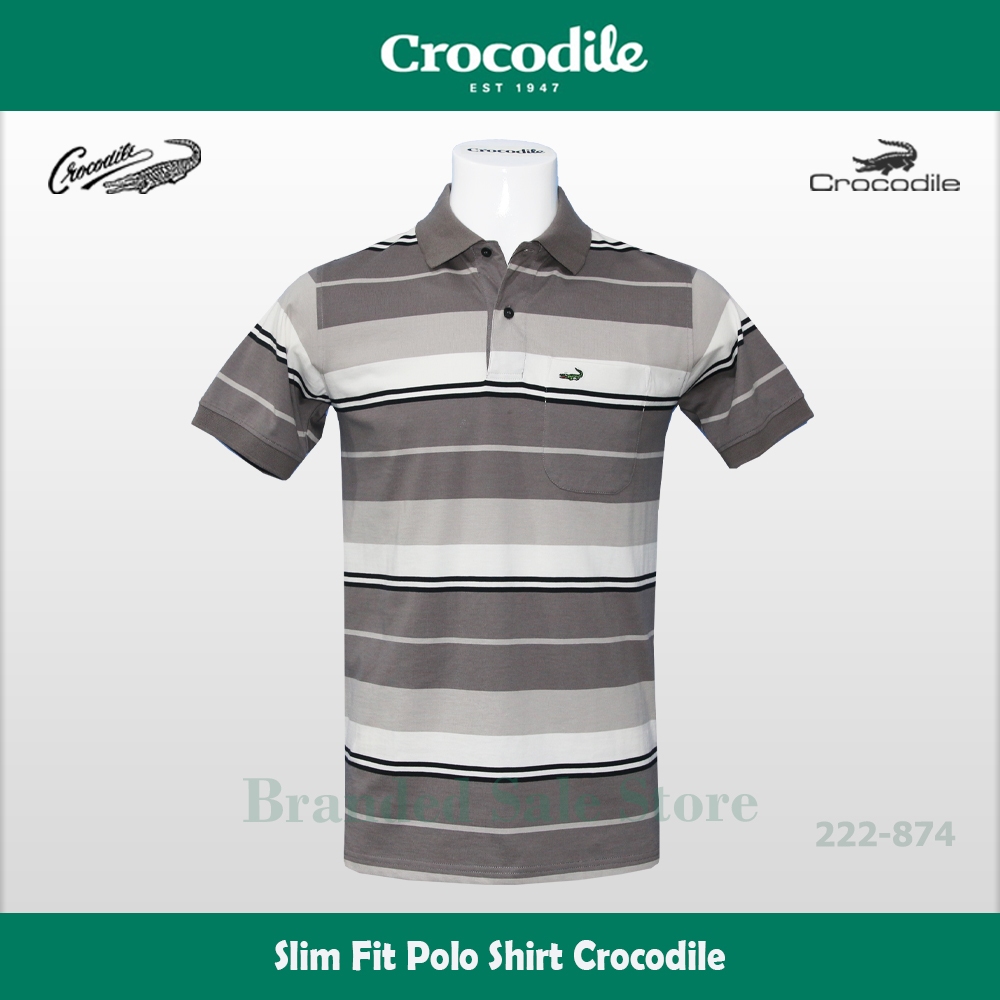 Baju Kaos  Kerah Pria - Slim Fit Men Polo Shirt Original CROCODILE 222-874-29