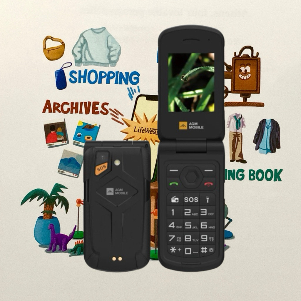 [NEW – PreOrder] AGM M10 4G Dumb Flip Phone