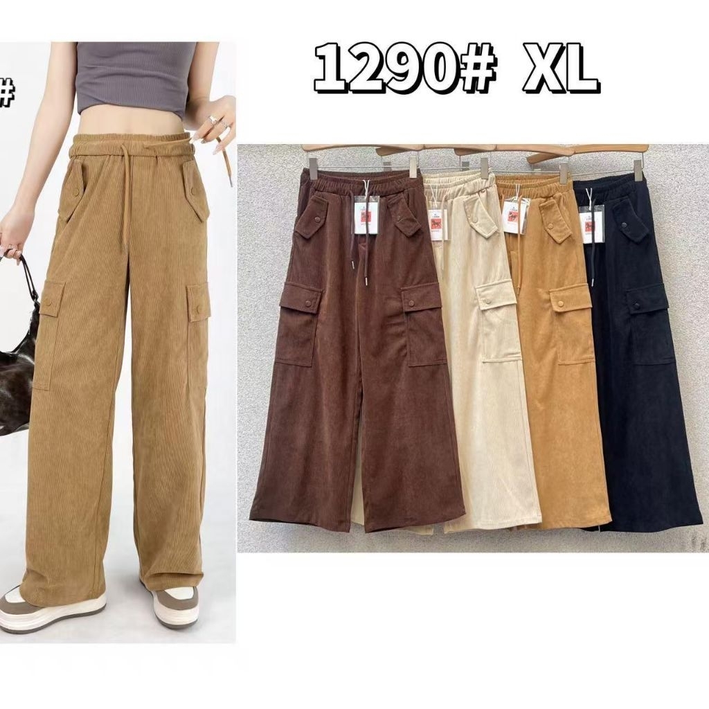 (New Series) Celana Kulot Cargo Codoray Import Premium by GOOD, celana wanita kulot kodoray 1290# XL
