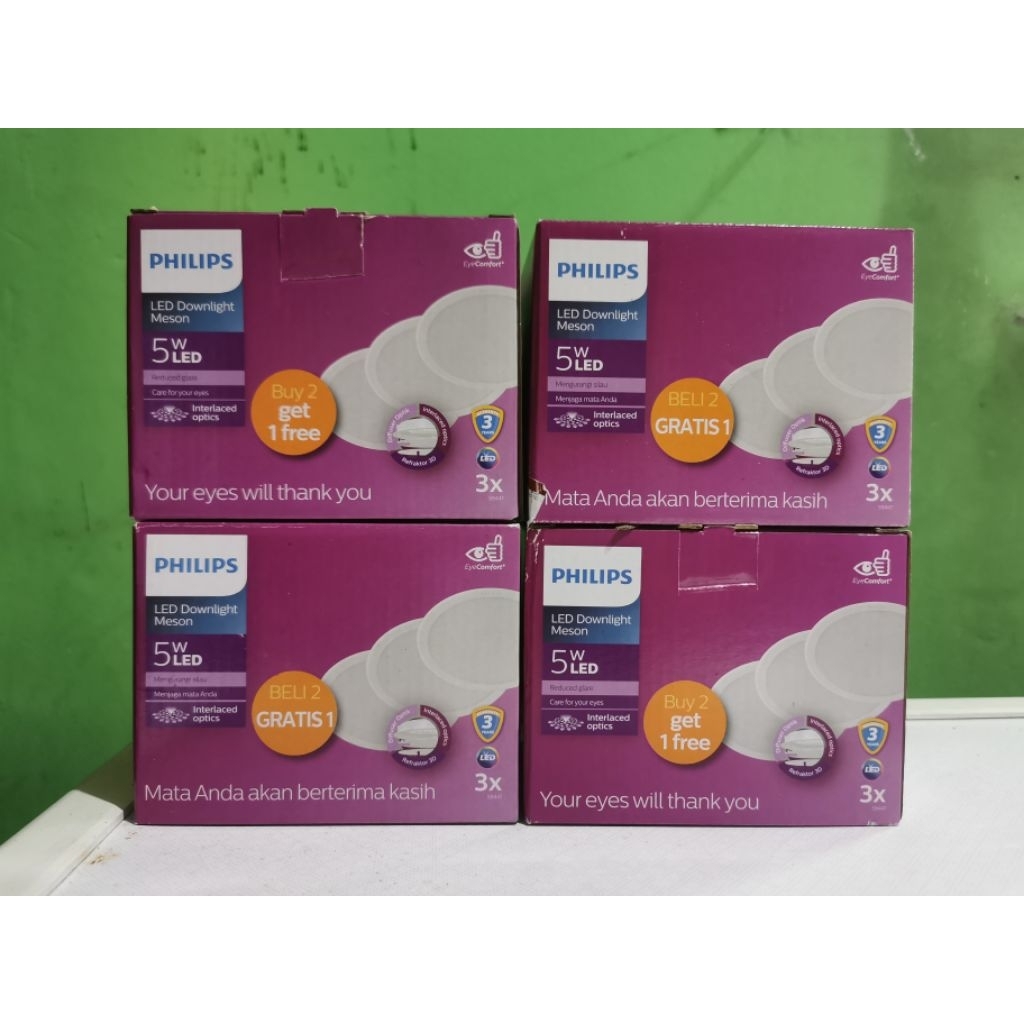 lampu downlight philips 5 watt