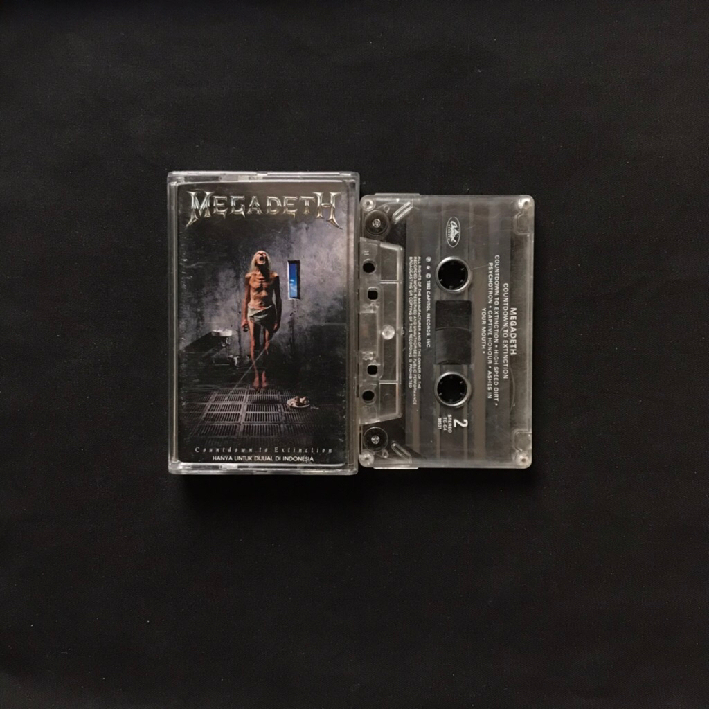 Kaset Megadeth - Countdown to Extinction