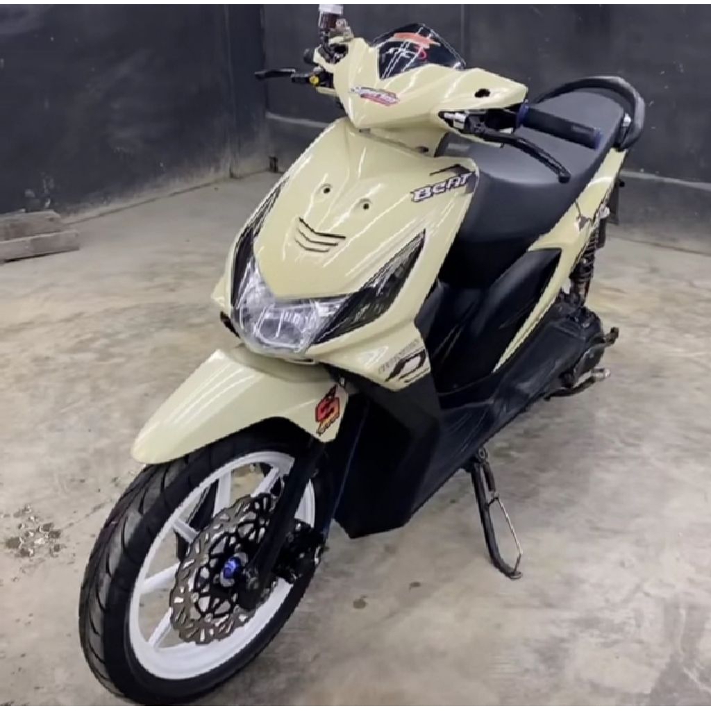CAT PU AUTOGLOW WARNA WHITE CREAM HONDA BEAT | CAT OTOMOTIF | CAT CUSTOM | CAT MOBIL | CAT MOTOR | C