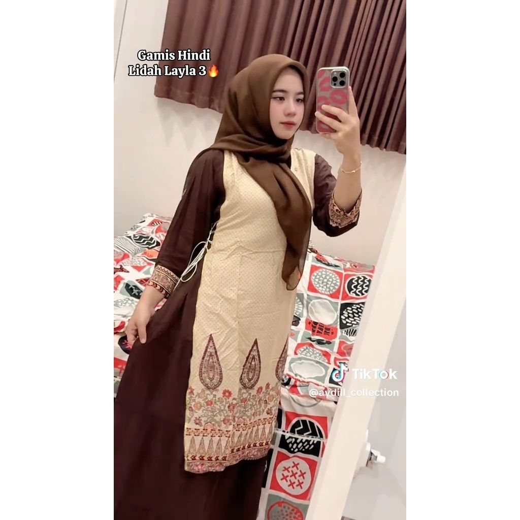 Gamis hindi lidah Mahogani terbaru