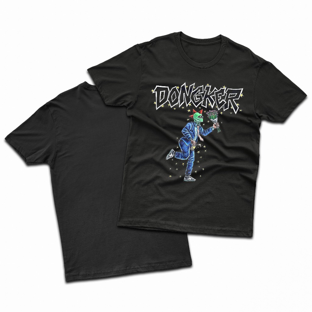 SyndicateMusicMerch Tshirt Dongker Punk Band - Kaos Band Punk DONGKER Punk Baju Band Punk Metal Tshi
