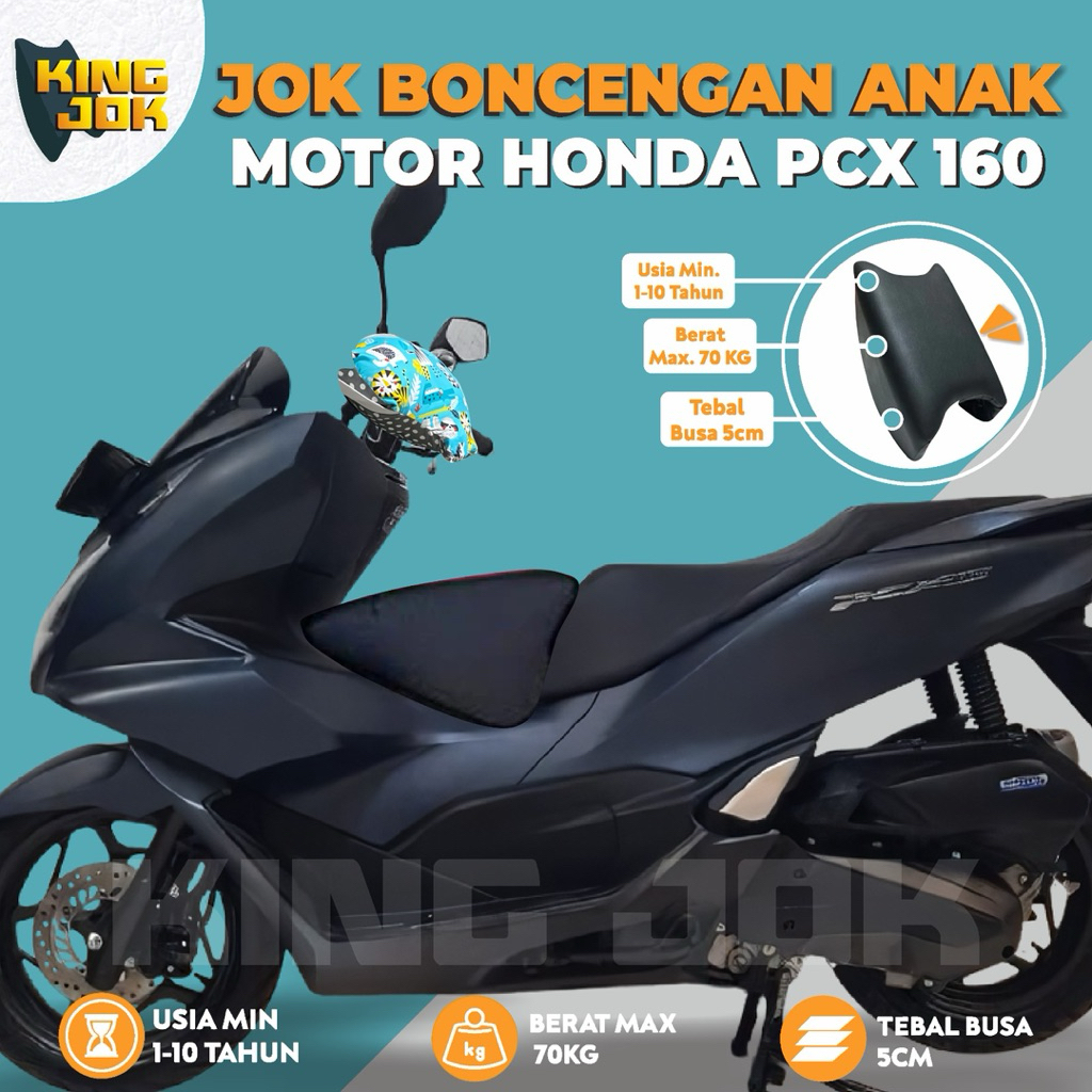 KING.JOK Jok Boncengan Anak Motor PCX 160 Kursi Dudukan Anak Portable Motor Matic
