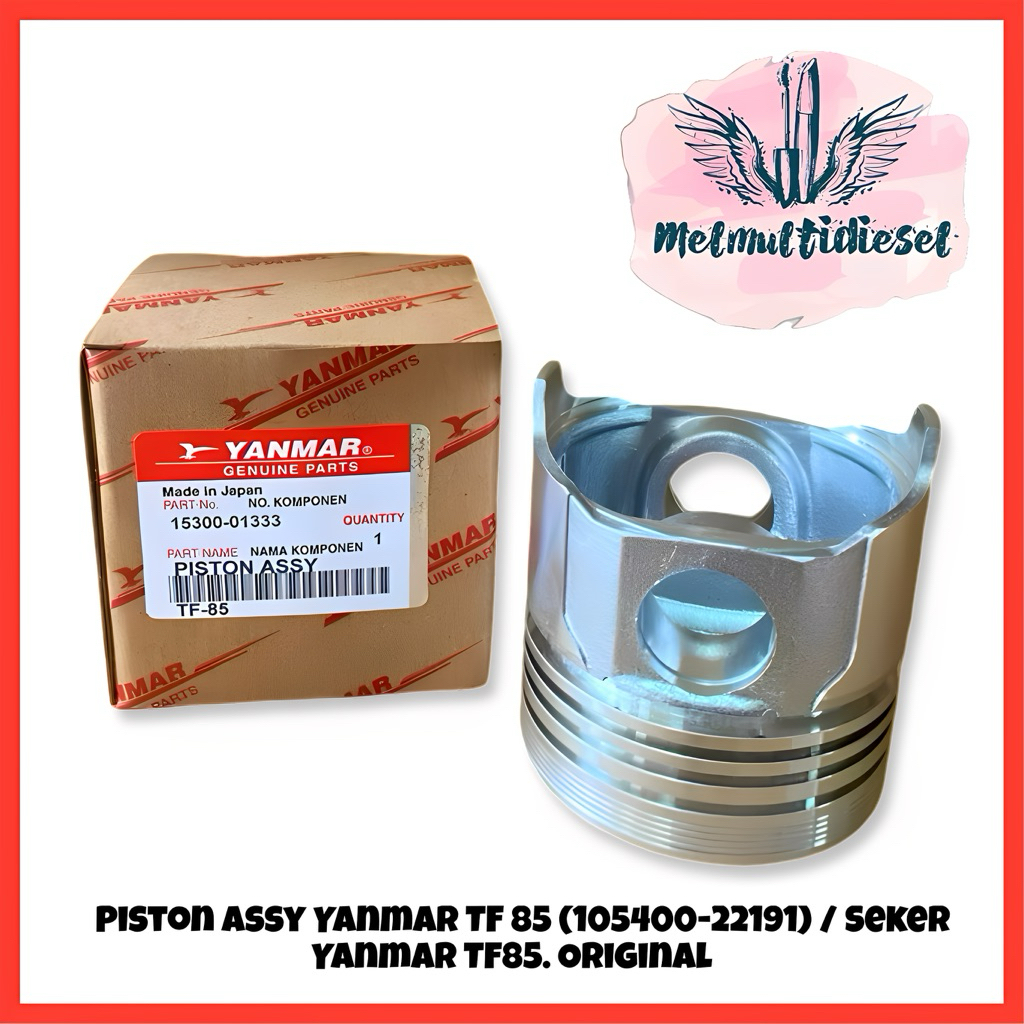 Piston assy Yanmar TF 85 (105400-22191) / Seker Yanmar TF85. Original