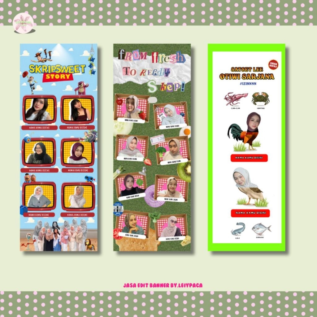 Banner Wisuda / X Sidang Wisuda / Sempro / Semhas / Custom Banner Wisuda