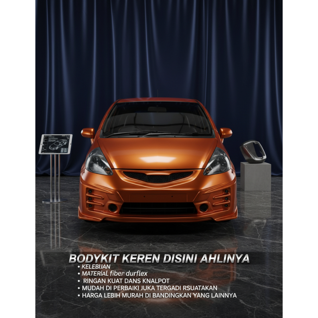 BODYKIT HONDA JAZZ GD3 BODYKIT JAZZ 2003 2004 2005 2006 2007 2008