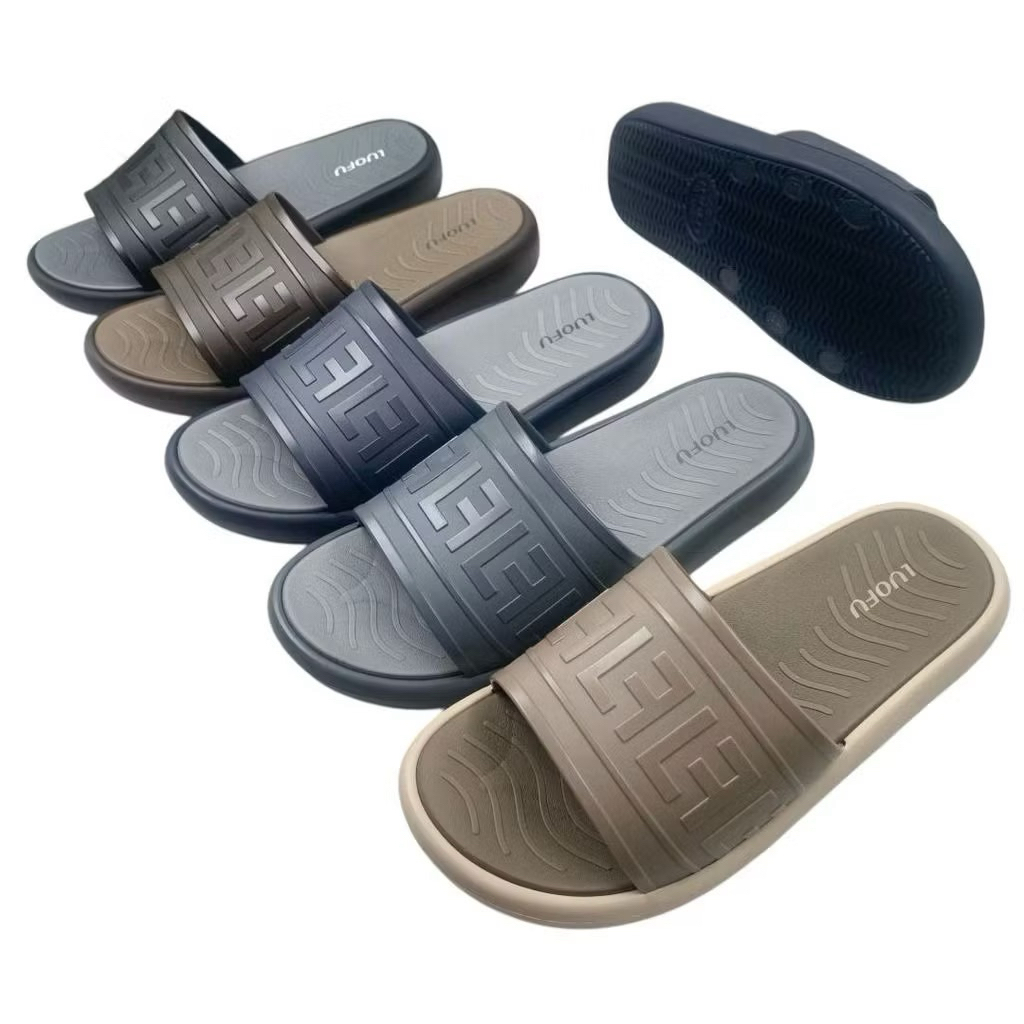 LUOFU - SANDAL SELOP LUOFU COWOK - SANDAL SLIP ON COWOK