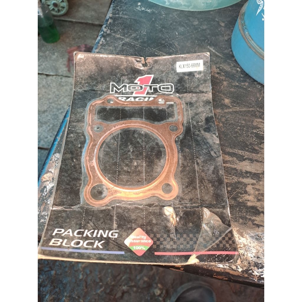 paking blok head tembaga klx 66mm moto1