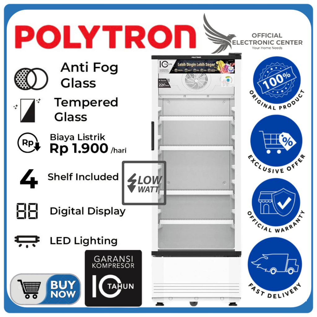 SHOWCASE POLYTRON SCN220 SCN-220 SCN 220 SUPER LOW WATT 230L ANTI FOGGING POLYTRON SHOWCASE POLYTRON