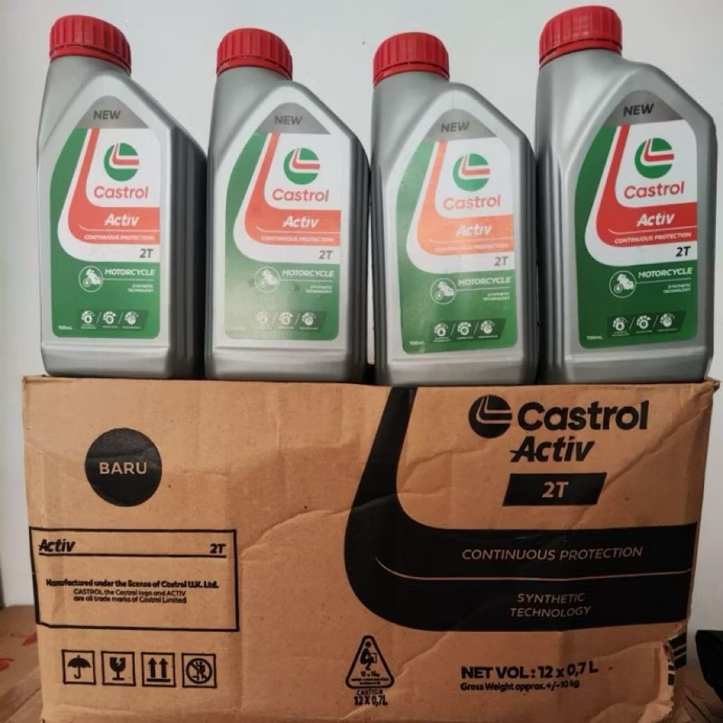 Oli castrol 2T..Oli samping Castrol 0.7L 1 dus