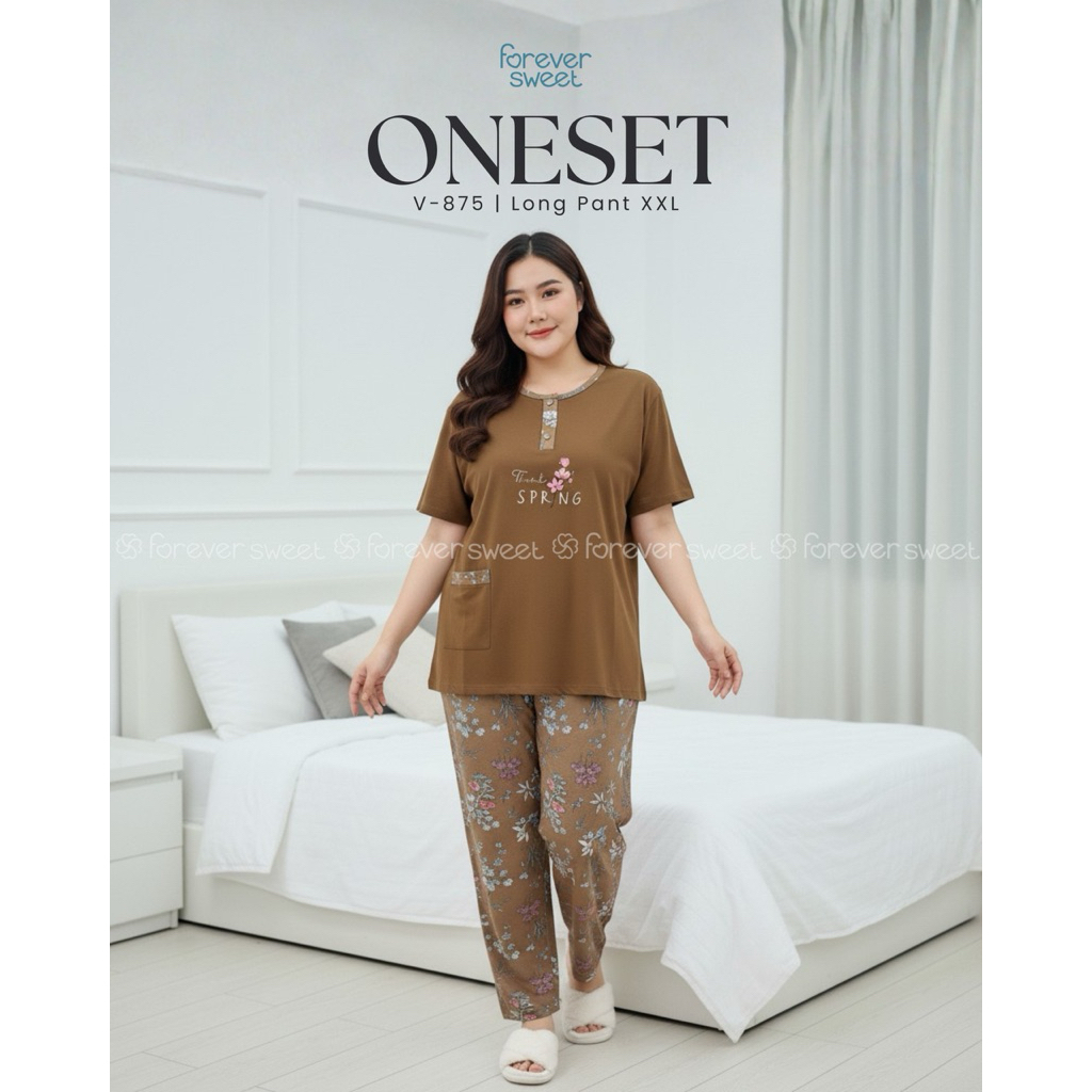 FOREVER SWEET Ld 116 Cp Jumbo | Baju Tidur Forever | Baju Tidur Wanita | Baju Tidur Dewasa | Dailila