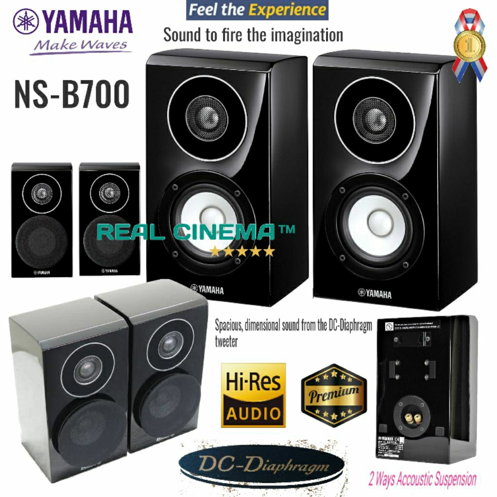 Speaker Yamaha NS-B700 DC Diapharm Tweeter High End Piano Black