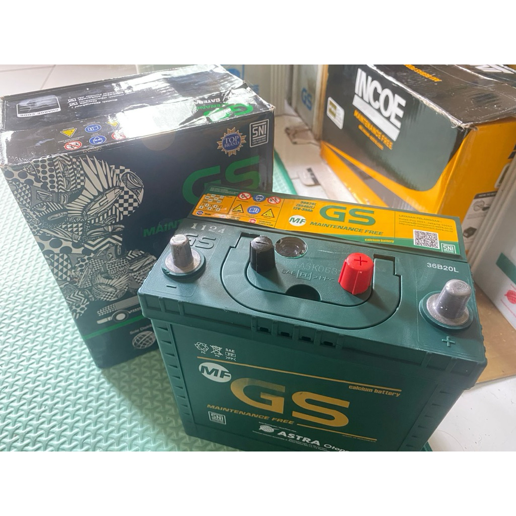 Aki/Accu GS Astra orisinil. NS40/L 35 amper MF (Maintenace free)