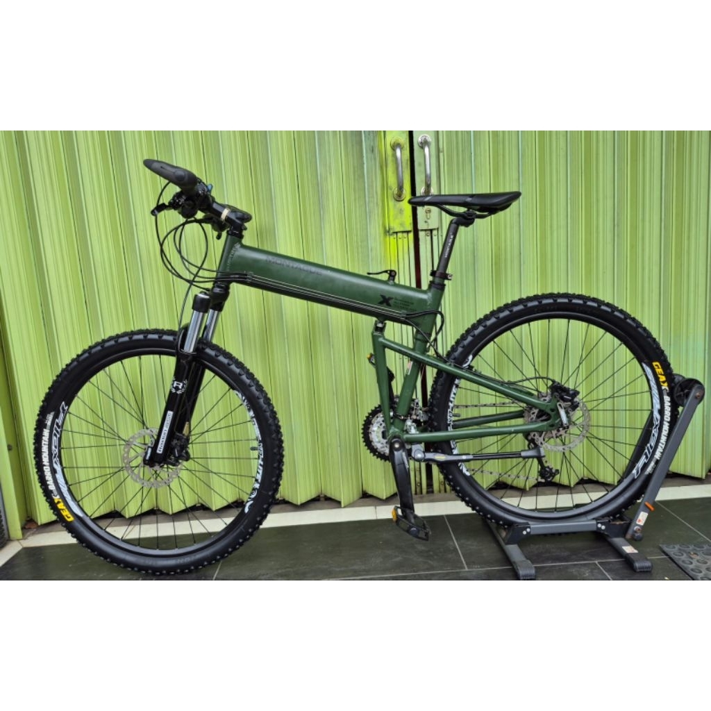 Sepeda MTB Folding Lipat MONTAGUE 26" Inc Groupset Shimano Alivio 3x9 Speed Brake Hydraulic Alloy Or