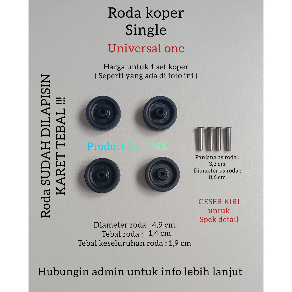 RODA KOPER RODA KOPER PENGGANTI KARET RODA RODA REPLACEMENT RODA KOPER PRESIDEN