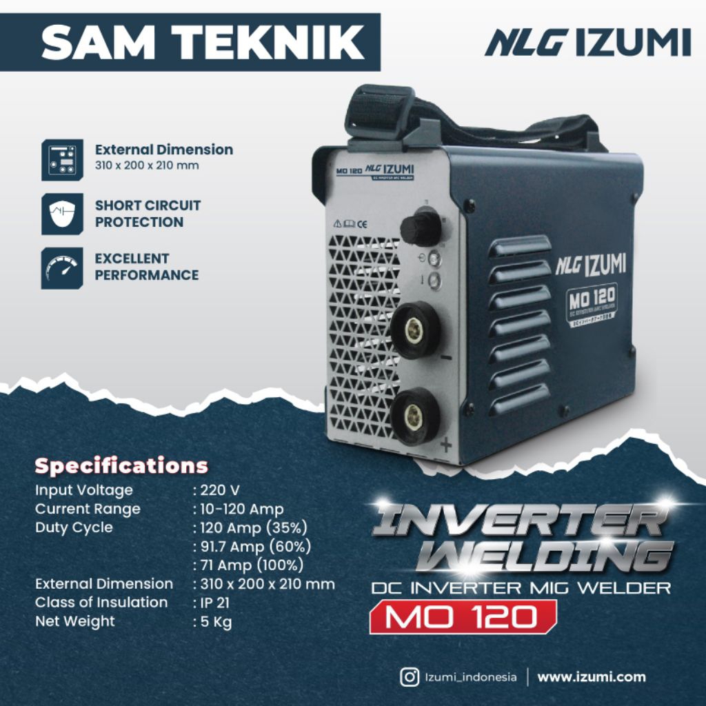 Mesin las izumi / Travo las Izumi 450 Watt BANJARMASIN