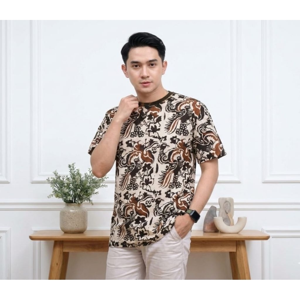 Kaos Batik Pria Kaos Batik Cap Kaos Batik Pekalongan