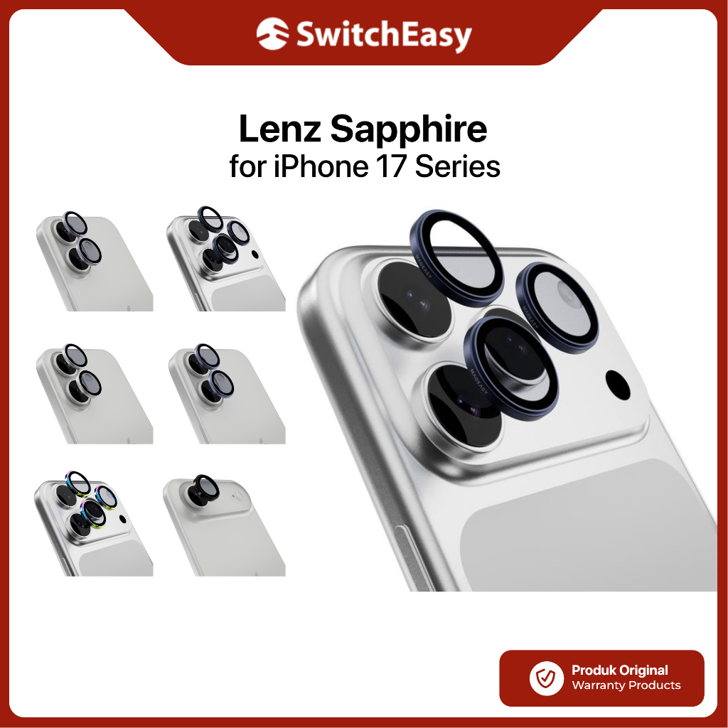 MAGEASY Lens Protector iPhone 17 Pro Max Air MAGEASY Lenz Sapphire Camera Ring Guard Metal Waterproo