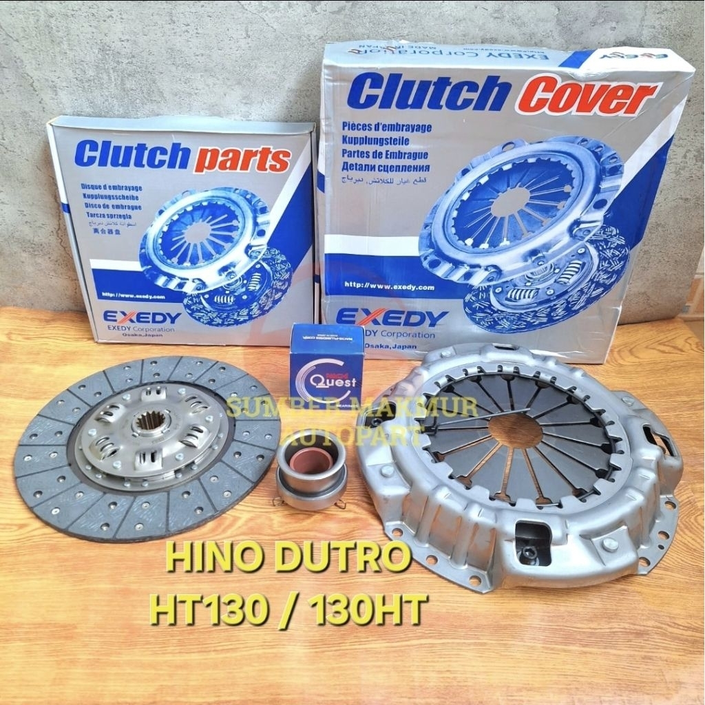 KAMPAS KOPLING SET HINO DUTRO HT130 MATAHARI / DEKRUP DRAGLAHAR / BEARING KOPLING HARGA 1 SET HINO D