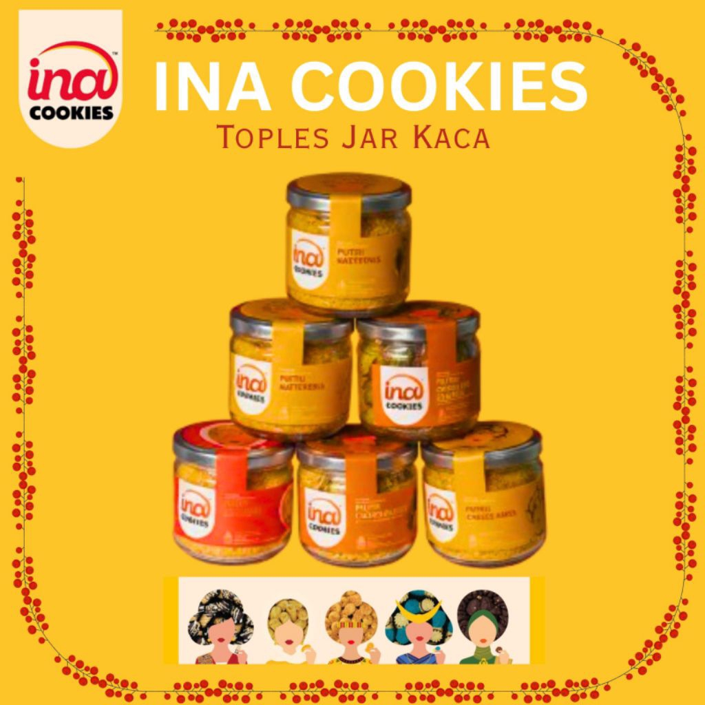 Ina Cookies Toples Jar Kaca//Cibubur-Kranggan-Bekasi