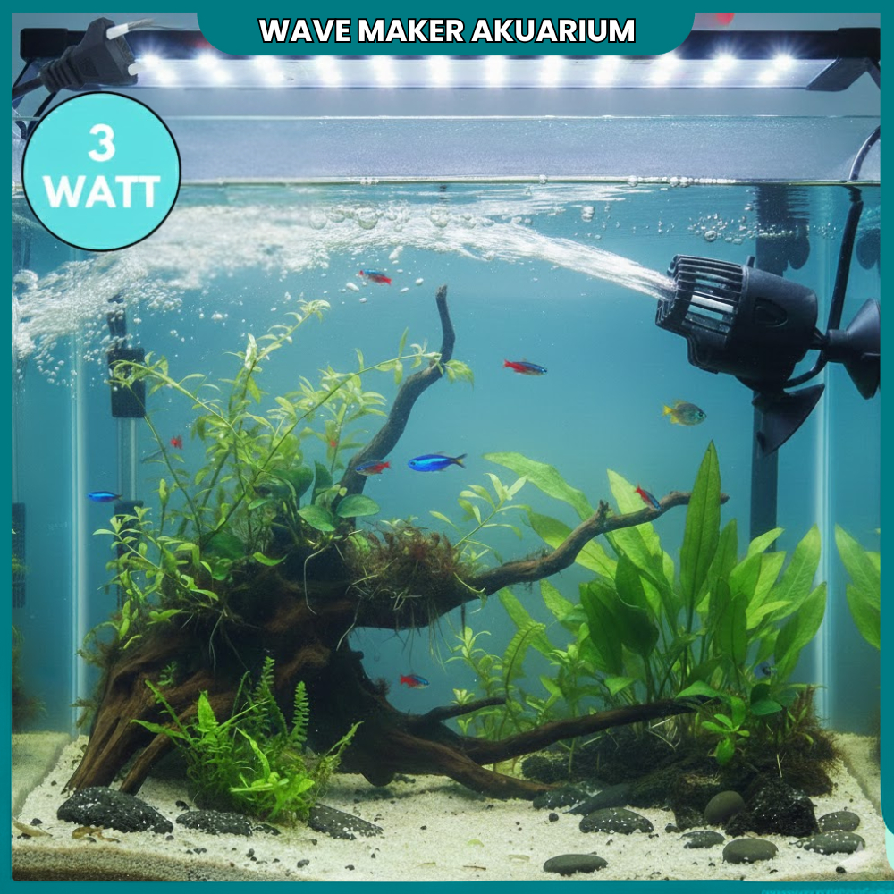 Wave Maker Akuarium 3Watt Pompa Pembuat Arus Ombak Aquarium & Kolam Ikan