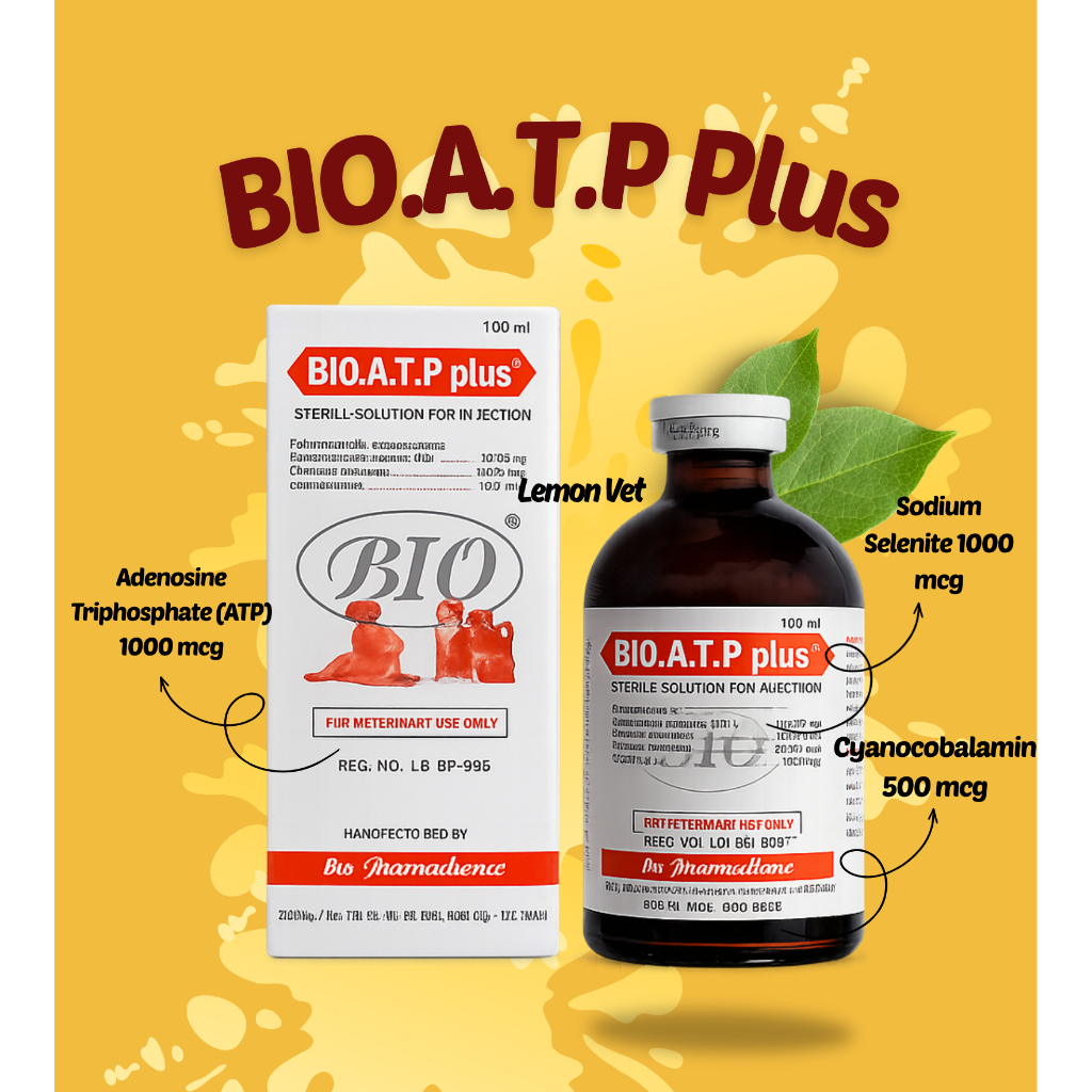Bio ATP Plus 100 ml - penambah energi dan stamina / penguat otot untuk hewan