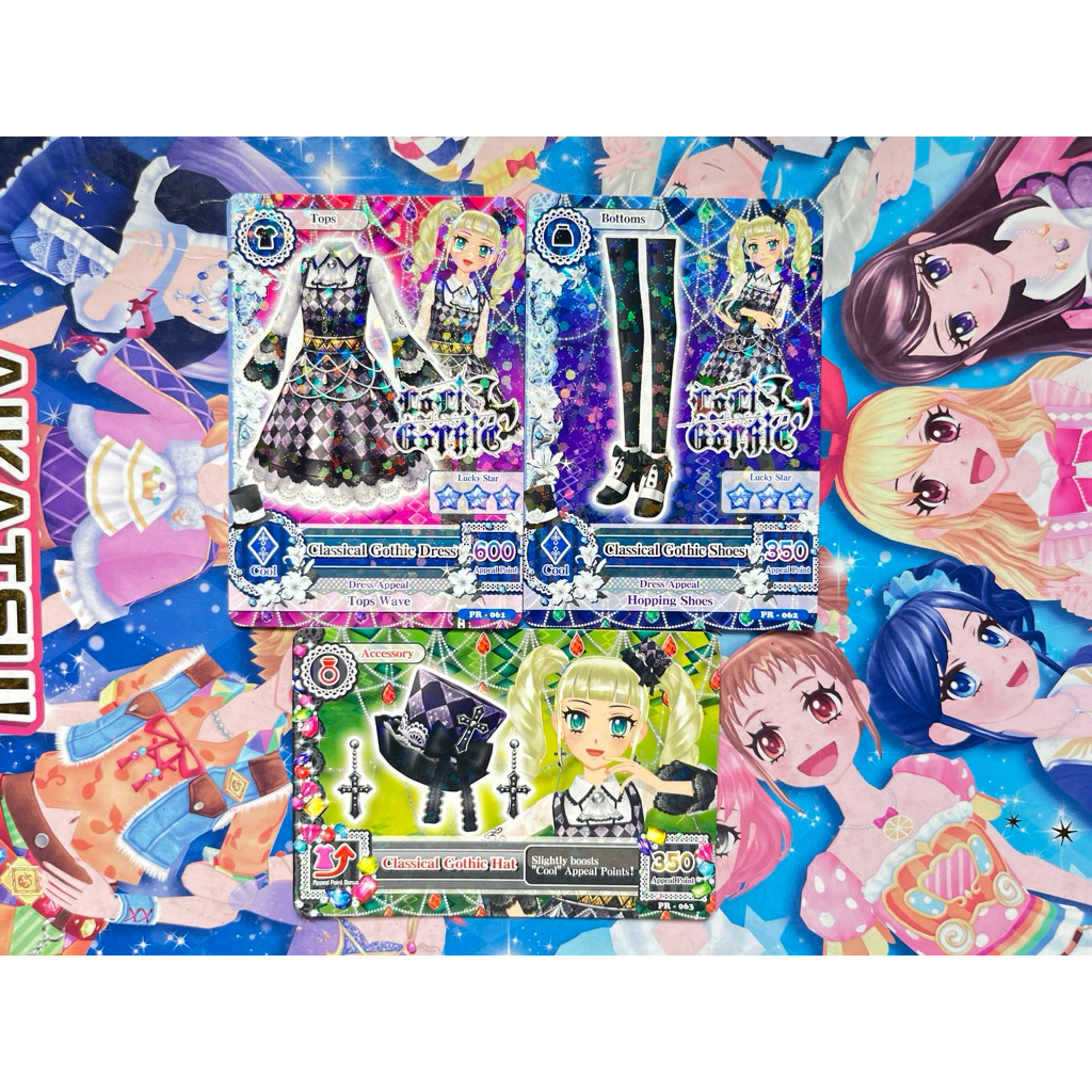 Kartu Aikatsu Fanbook Classical Gothic Set Loli Gothic Yurika Todo Promotion Original Langka Rare Of