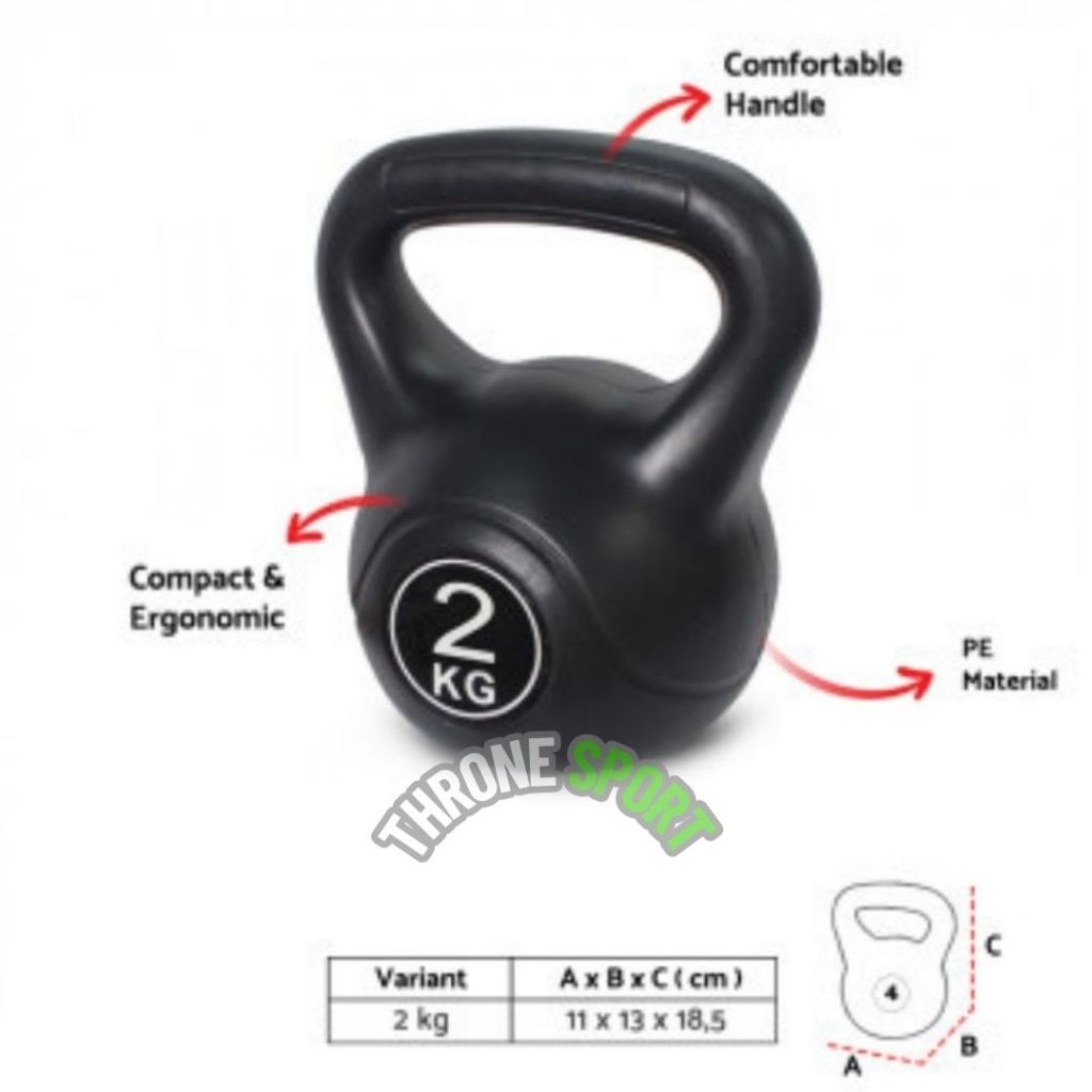 KETTLE BAG ROX 2 KG 4 KG BARBEL ALAT OLAHRAGA ALAT FITNES KETTLEBELL BARBEL