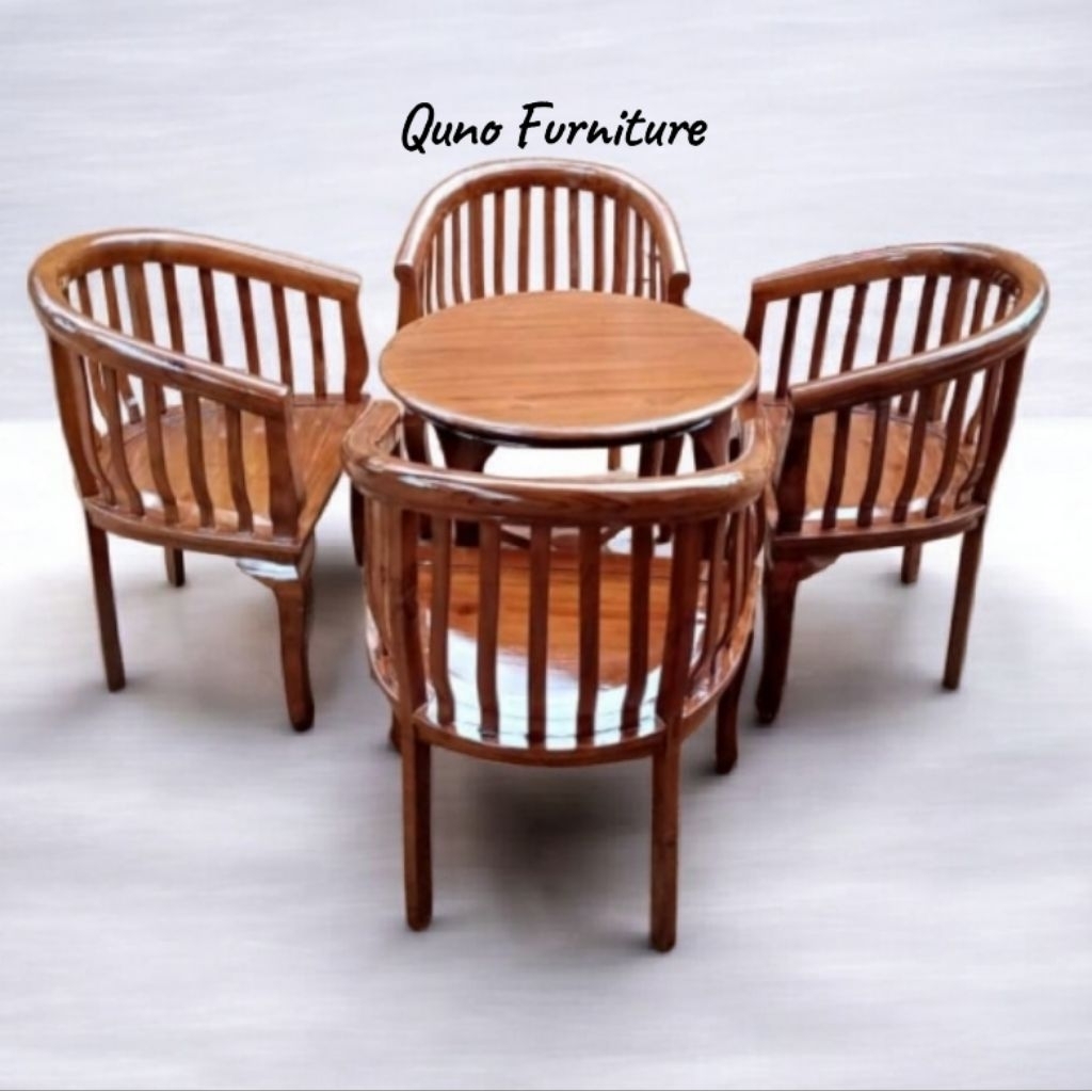 Set Kursi Meja Betawi K4 - Kursi Betawi Kayu Jati