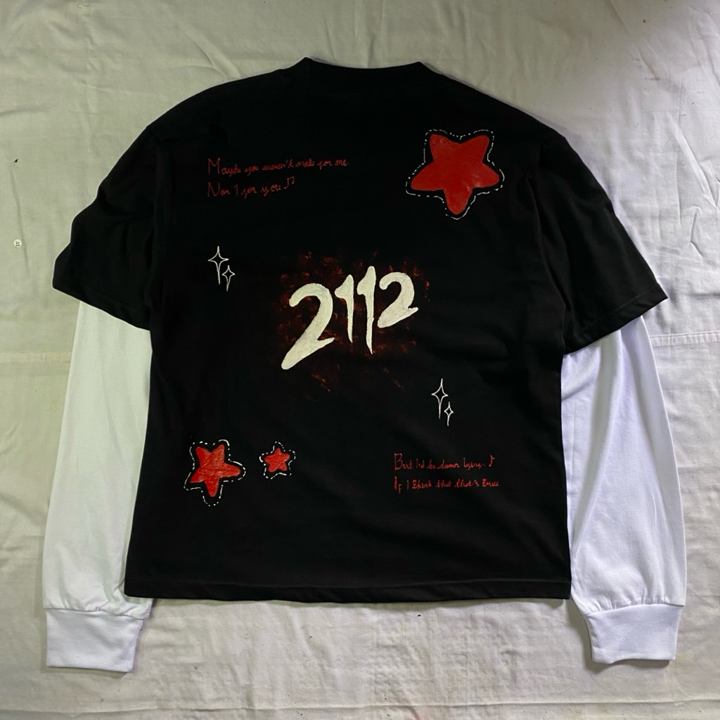 Longsleeve Boxy Custom Handpainted 2112 - Reality Club