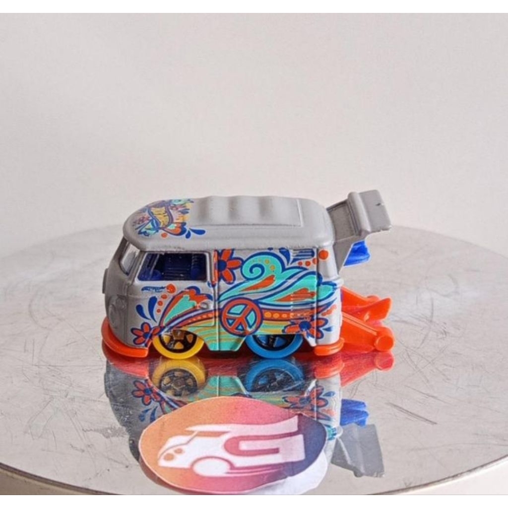 Hot Wheels Kool Kombi Art Cars Silver Loose - Hotwheels