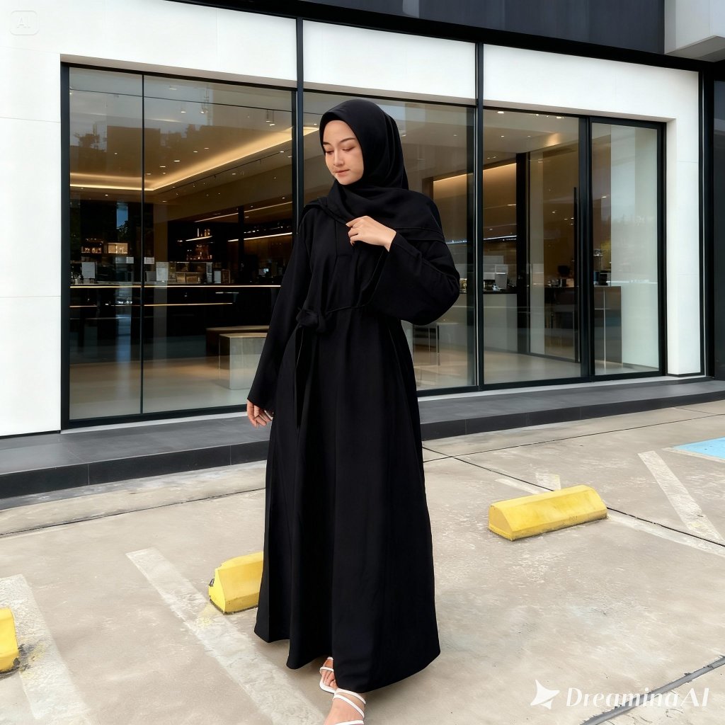 GAMIS ABAYA TURKI REMAJA POLOS  baju muslim basic syari  kekinian kualitas bagus 2024