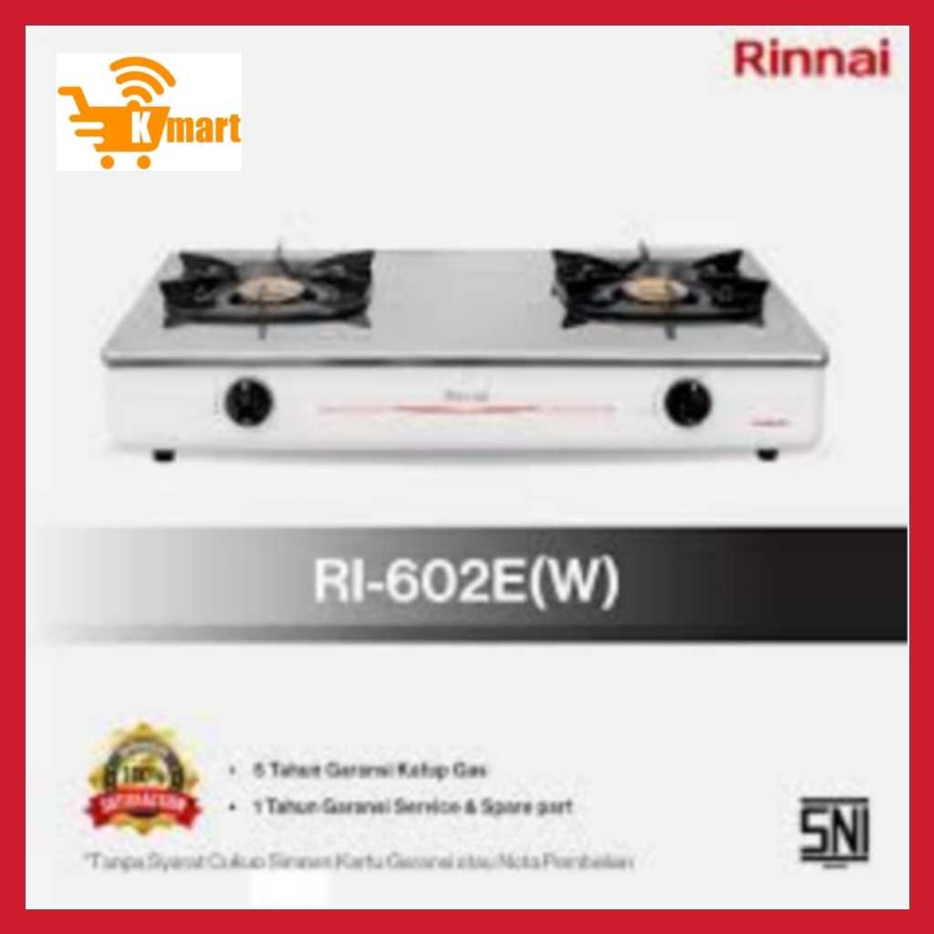Rinnai Kompor Gas RI-602 E (W)/RI-602E(W)/RI-602 E W