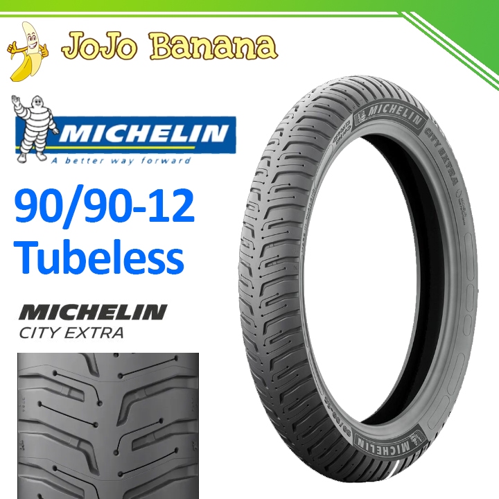 Ban MICHELIN City Extra 90/90-12 Tubeless MOTOR RING 12 Scoopy, Vespa, Motor Listrik