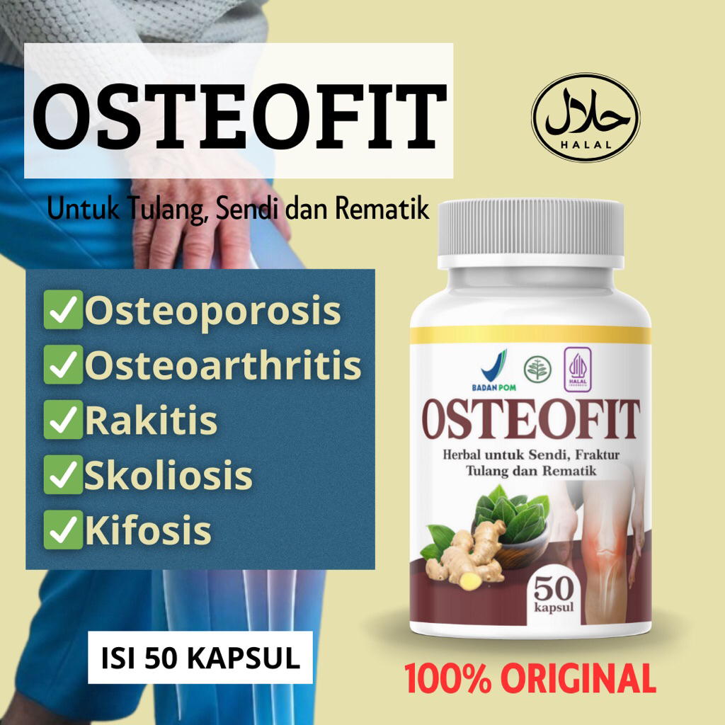 TERLARIS OSTEOFIT - Nyeri Sendi Lutut Kaki dan Pegal Linu Fraktur Tulang Rematik Glulosamin Osteopor